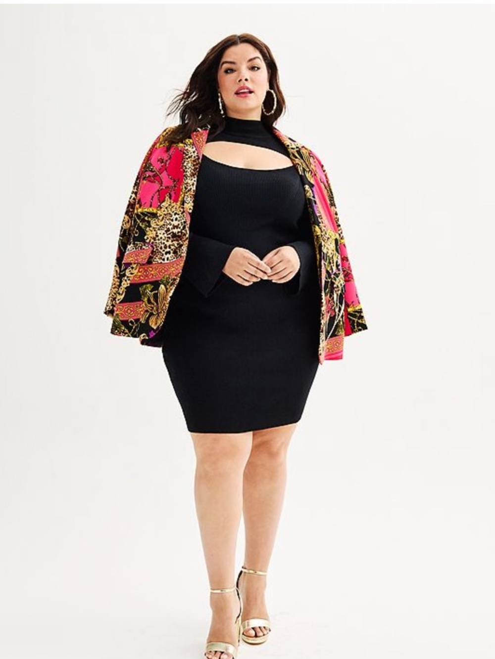 NWT Intempo black Mockneck sweater dress size 3X